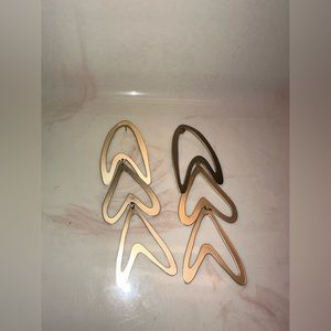 Brass earrings